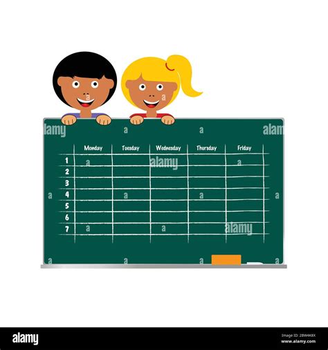 School time table chart hi-res stock photography and images - Alamy