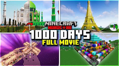 I Survived 1000 Days In Minecraft Hardcore FULL MINECRAFT MOVIE YouTube