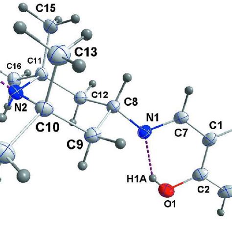 The The Asymmetric Unit Showing The Intra And Intermolecular O H···n Download Scientific