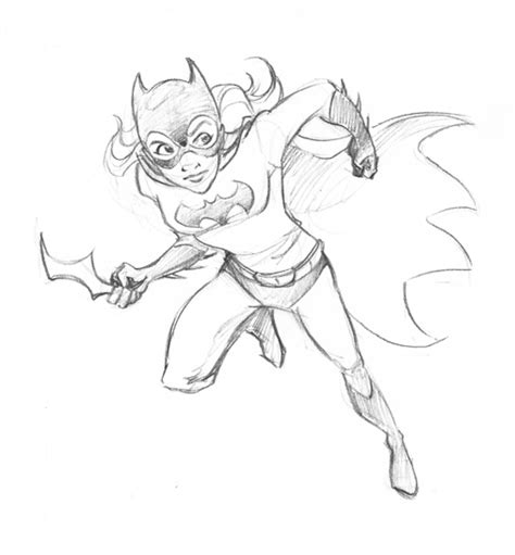 Dibujo De Batgirl Para Colorear Y Pintar