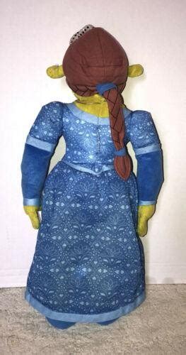 Shrek The Third Princess Fiona Ogre Plush Doll Toy Nanco Blue Dress 15 3874887181