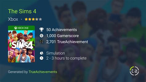 The Sims 4 Achievements | TrueAchievements