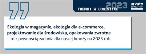 Trendy W Logistyce W 2023 Arvato