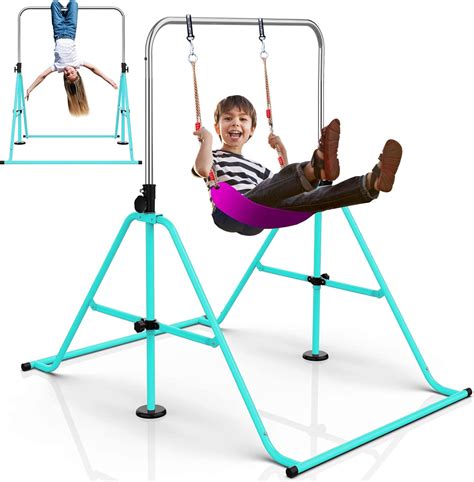 Weaile Barra de gimnasia para el hogar, barra de gimnasia plegable de