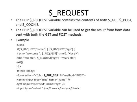 Tutorial For Request In Super Global Variables Scmgalaxy