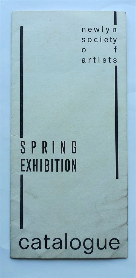 Newlyn Society of Artists. Spring Exhibition, catalogue. Newlyn Art