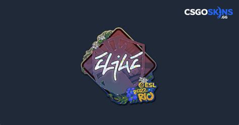 Sticker Elige Glitter Rio Csgoskins Gg