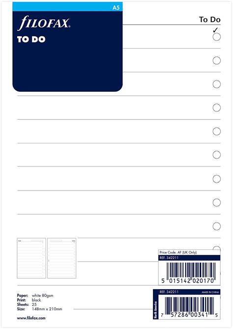 Amazon Filofax A5 Week On Two Pages Column Format English 2024