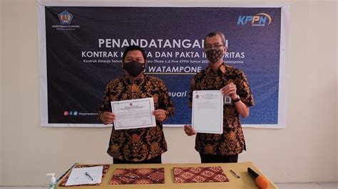 Kppn Gelar Penandatanganan Kontrak Kinerja Dan Pakta Integritas