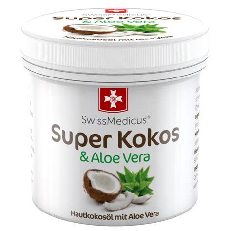 Super Coconut With Aloe Vera For Skin Use 150 Ml Swissmedicus