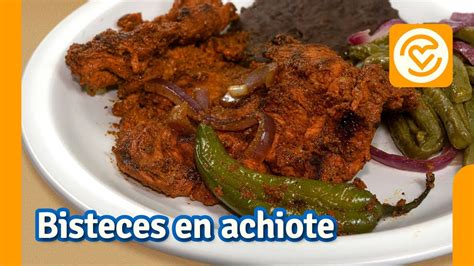 Bisteces De Cerdo En Achiote Youtube