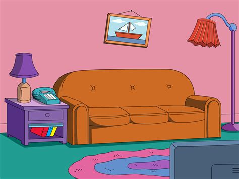 ArtStation - Simpsons Sofa Background