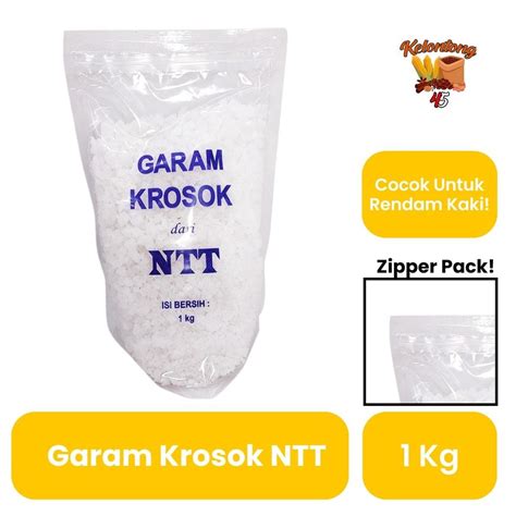 Jual Kelontong Garam Kasar Krosok Premium Bersih Asli Ntt Kg