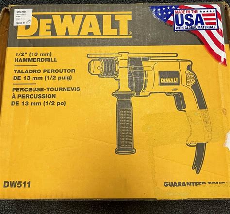 Dewalt 12 Hammer Corded Drill Dw511 Pawn Kings Inc