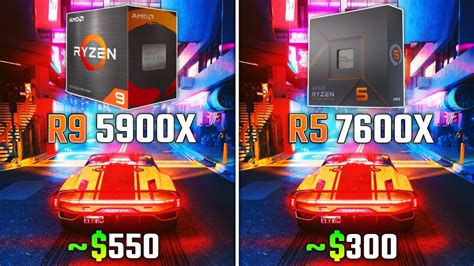 Ryzen 9 5900x Vs Ryzen 5 7600x Test In 6 Games Iphone Wired