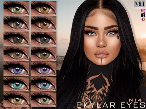 Magichand S Patreon Skylar Eyes N Sims Cc Makeup Sims Sims