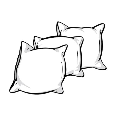 Premium Vector Sketch Vector Illustration Of Pillow Art Pillow