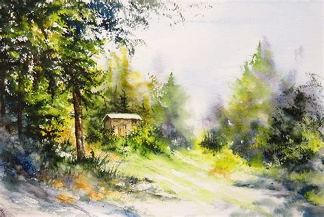 Paysage Aquarelle