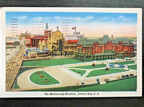 Vintage Postcard Marlborough Blenheim Hotel Atlantic City New