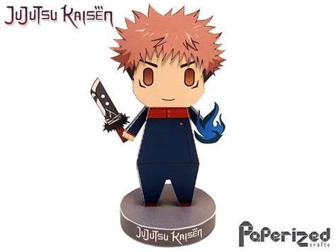 Jujutsu Kaisen Yuji Itadori Papercraft Paperized Crafts Anime