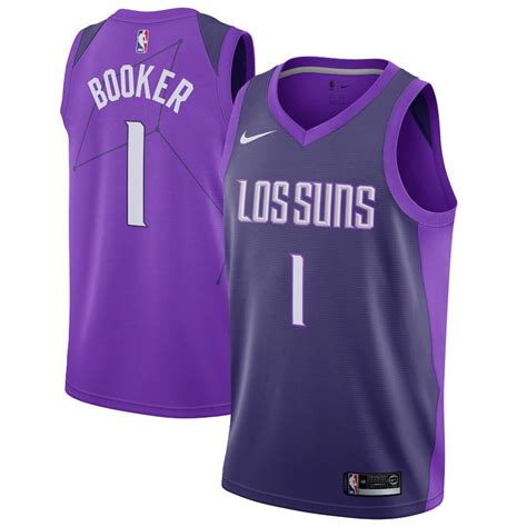 nike devin booker phoenix suns purple swingman jersey city edition