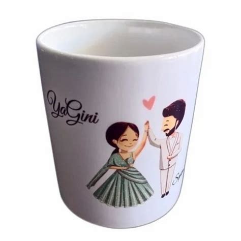 White Printed Promotional Coffee Mugs Size 7inch At Rs 150piece In