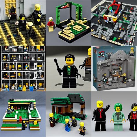 Lego Set Of The Matrix Realistic Stable Diffusion