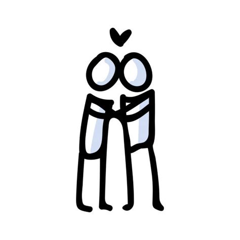 Stick Figures Kissing Illustrations, Royalty-Free Vector Graphics ...