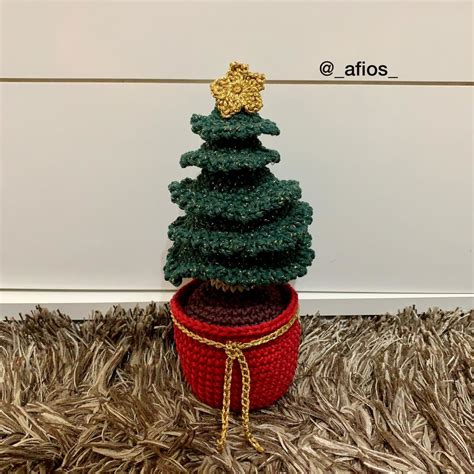 Decoração Árvore de Natal em Amigurumi Elo7 Produtos Especiais