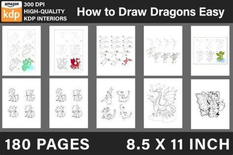 How To Draw Dragons Easy Graphic By Breakingdots · Creative Fabrica