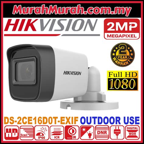 HIK HIKVISION 2 0MP 1080P Full HD Outdoor IR Bullet 2MP TVI Camera DS