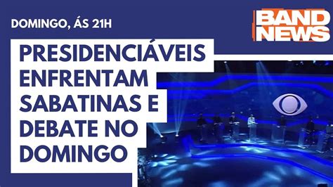 Presidenciáveis enfrentam sabatinas e debate no domingo YouTube