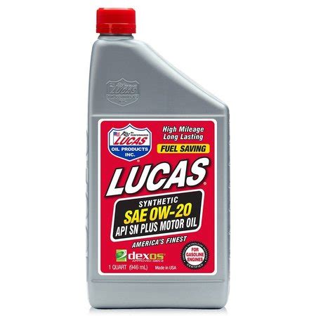 Lucas Oil Synthetic Sae W Motor Oil X Gal Zoro