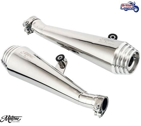 Escapes De Acero Inoxidable Saturn V Para Triumph Twins