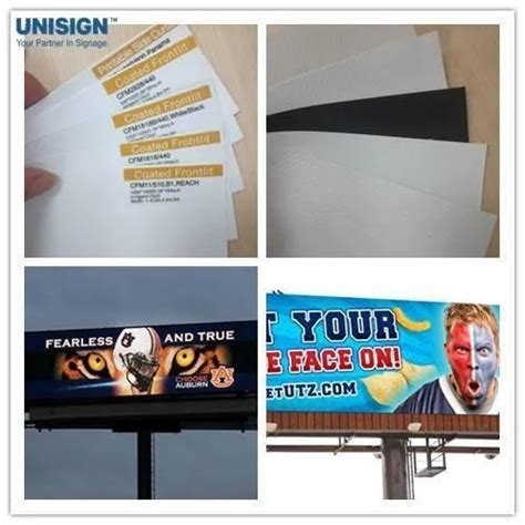 Outdoor Advertising Material Pvc Coated Fabric Scrim Banner Vinyls For