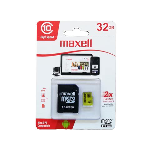 MEMORIA MICRO SD 32 GB MAXELL ELECTRONICA TESLA