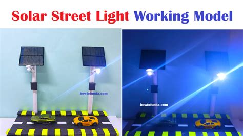 Solar Street Light Working Model Science Project Diy Simple And