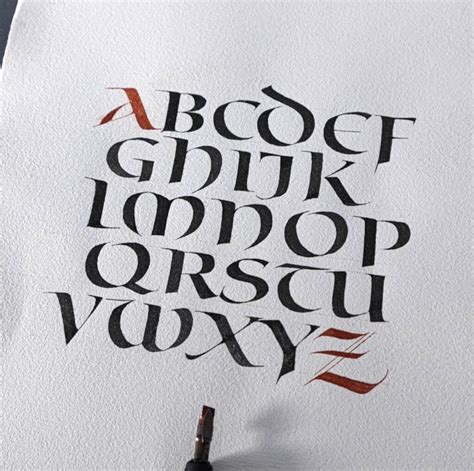 English Calligraphy Alphabet Styles