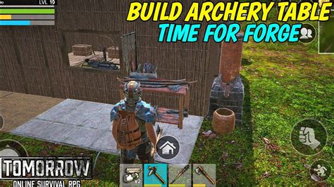 TOMORROW ONLINE SURVIVAL RPG CRAFT FIRST WEAPON ON ARCHER TABLE