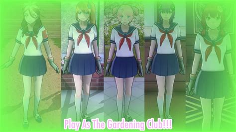 Play As The Gardening Club Dl Yandere Simulator Demo Yandere