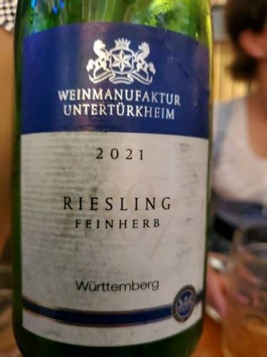 Weinmanufaktur Untert Rkheim Riesling Feinherb Vivino Us