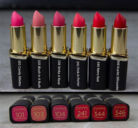 Помада лореаль колор риш палитра * отзыв на loreal color riche