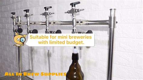 Manual Counter Pressure Beer Bottle Filler Heads Youtube