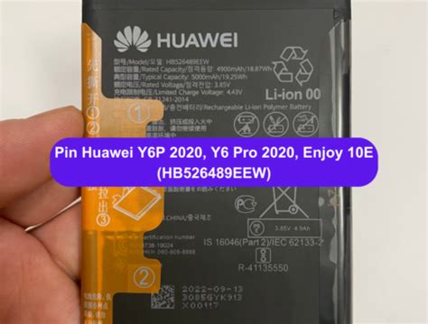 Thay pin Huawei Y6P 2020 Y6 Pro 2020 Enjoy 10E HB526489EEW uy tín