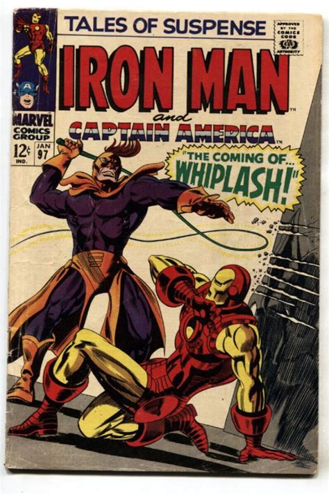 TALES OF SUSPENSE 97 Comic Book 1968 IRON MAN 1st WHIPLASH Comic