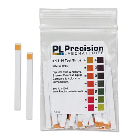 Ph Test Strip Single Pad Precision Laboratories Test Strips