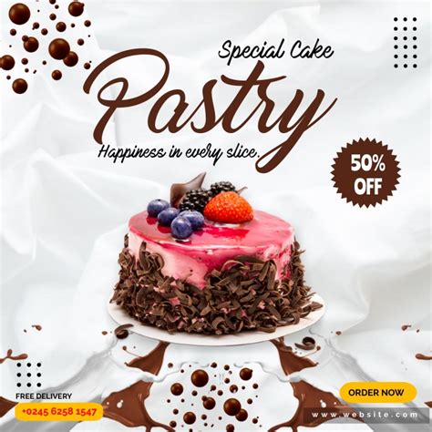 Cake Poster Template Postermywall