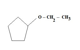 What Is The Name Of This Compound A Cyclopentyl Ethyl Ether B