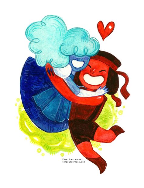 Steven Universe Ruby And Saphire — Super Group Hugs