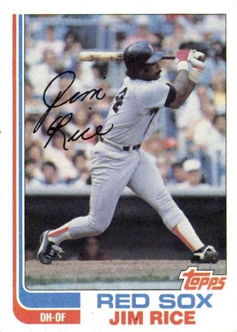 Worst Hall of Fame Swing on Cardboard? Try This Jim Rice Baseball Card